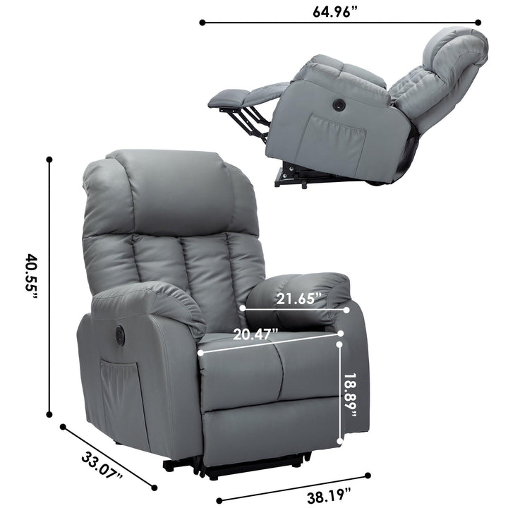 Sectional sofa Adjustable Electric Power Recliner Lift sofa massage Chair - Super Amazing Store