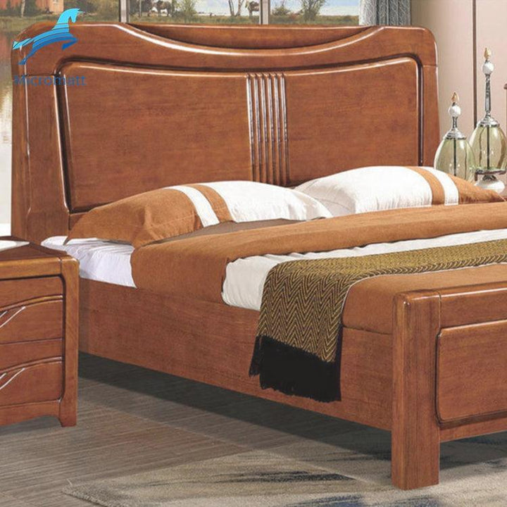 Wood Bedroom Set Furniture Frame Room Double Modern Queen Size Bed - Super Amazing Store