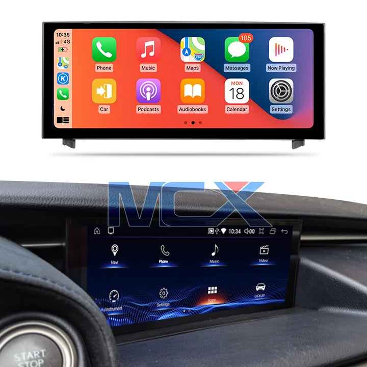 MCX 10.25" 8 Core Car Radio GPS Player Multimedia Navigation Carplay Android for Lexus RC F RCF RC200T RC350 IS 2013-2018