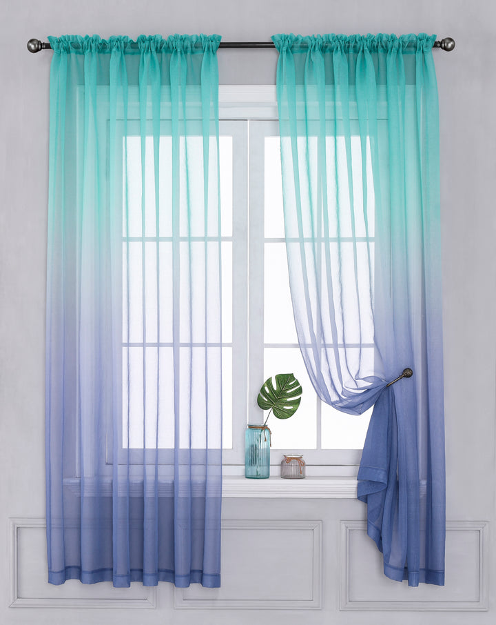 American Styles Color Changing Yarn Gauze Transparent Fabric Curtains Collection - Super Amazing Store