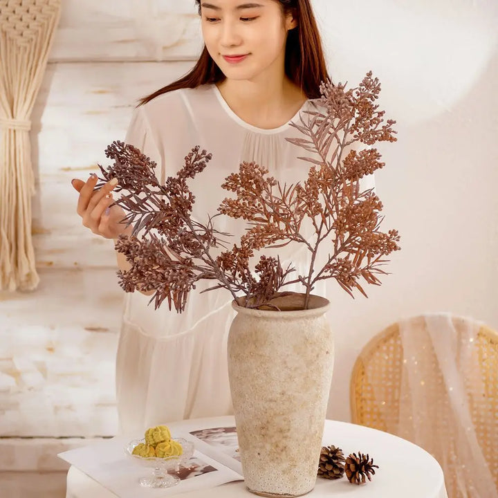 76cm Wholesale Artificial Flowers Artificial Plastic Plants Pine Leaves and Pinecones Home Decoration-Super Amazing Store