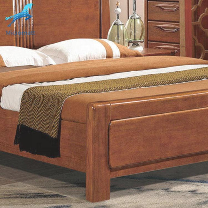 Wood Bedroom Set Furniture Frame Room Double Modern Queen Size Bed - Super Amazing Store