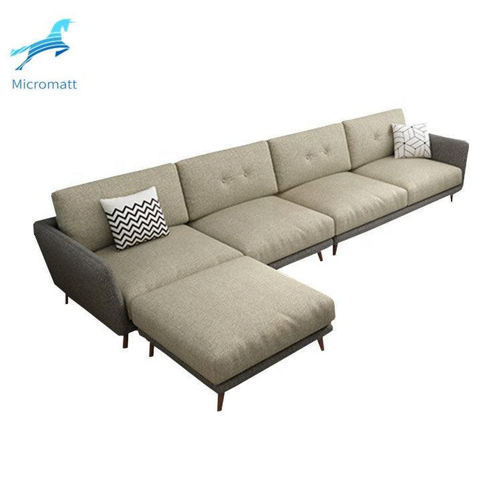 Modern Apartment Sofas Furniture 6 Seaters Fabric Sofa - Super Amazing Store