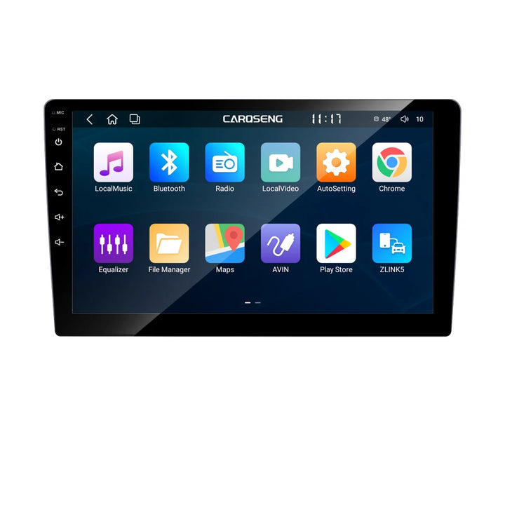 Carqseng 9 Inch GSM 4G GPS Navigation 1080P QLED 10-core 3+32G Android 10 Car DVD Palyer with CarPlay