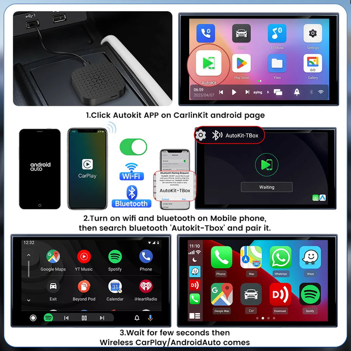 Carlinkit Android 11 Wireless Carplay Ai Box Car Android Magic streaming Ai Box 2G 16GB Portable adapter Carplay auto