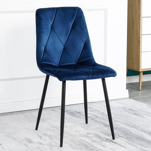 Modern Velvet Dining Fabric Accent Upholstered Side Dining Chair for Home Furniture Living Room Bedroom Kitchen Dinning room - Super Amazing Store