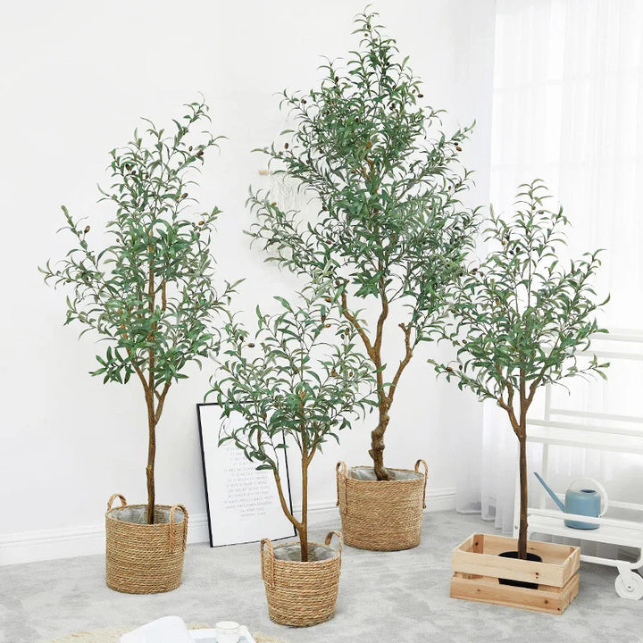 Nordic Style Bonsai Tree Artificial Olive Tree Faked Faux Olive Tree Plant for Shopping Mall Home Office Store Decoration-Super Amazing Store