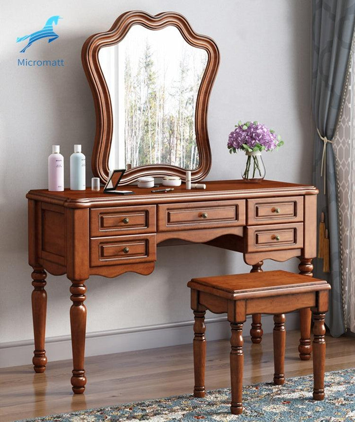 American Style Bedroom Furniture Practical Dark Color Solid Wooden Dresser - Super Amazing Store