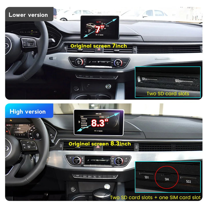 MEKEDE 662 GPS stereo Car Video For Audi Q5 2009-2017 1920*720P stereo for car carplay 4G android car stereo