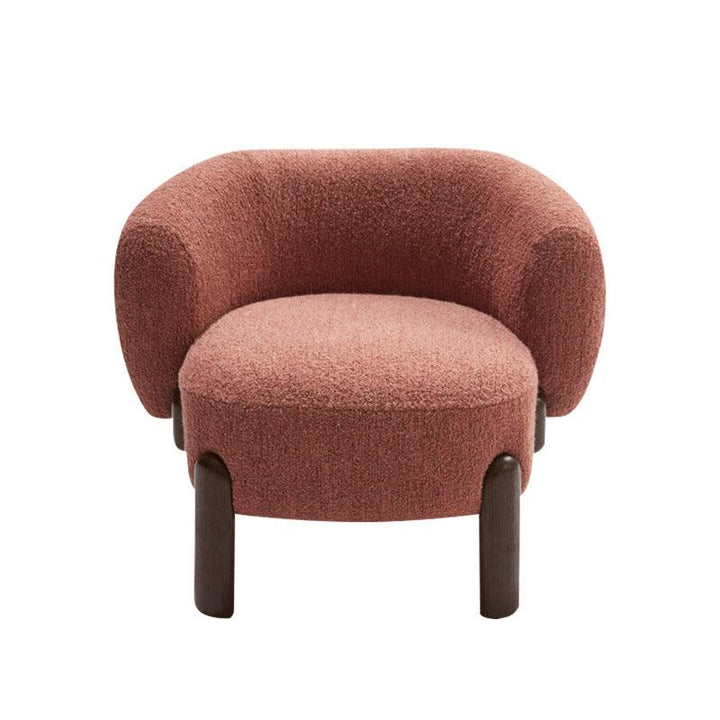 Nordic Boucle Fabric Beige Living room Chair Accent Sofa Single Arm chair Modular Chairs - Super Amazing Store