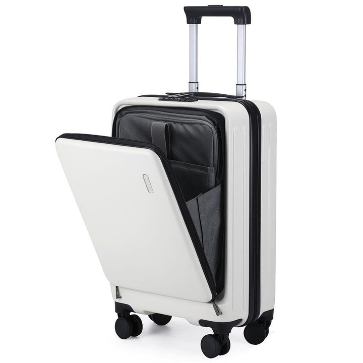 Business suitcase fashion front opening password box boarding box suitcase universal wheel 20-inch luggage case male suitcase - Super Amazing Store