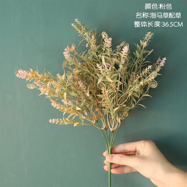 INS Style cheap artificial plants Green Plant Artificial Flower Wedding Decoration Artificial Flower Crafts-Super Amazing Store