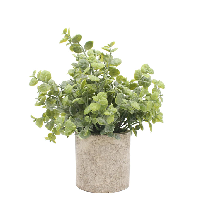 Decorative marble potted artificial succulent plant in cement flowerpot-Super Amazing Store