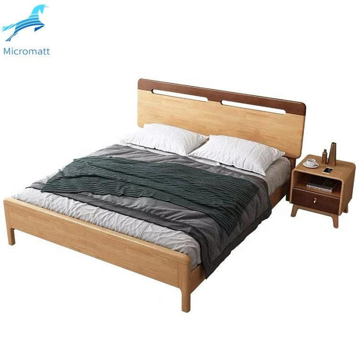 Wood Bedroom Set Furniture Frame Room Double King Size Modern Bed - Super Amazing Store