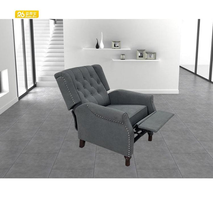 Redde Boo modern black velvet single chair for living room reclining facial chair Ships from USA 9318 - Super Amazing Store