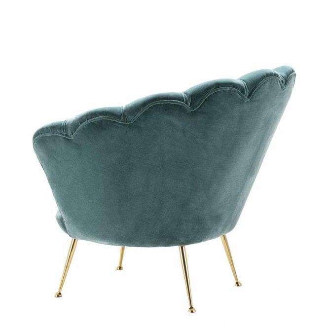 Modern design Upholstery Shell Sofa Chair Living Room leisure chair upholstered cushion Gold stainless Legs - Super Amazing Store