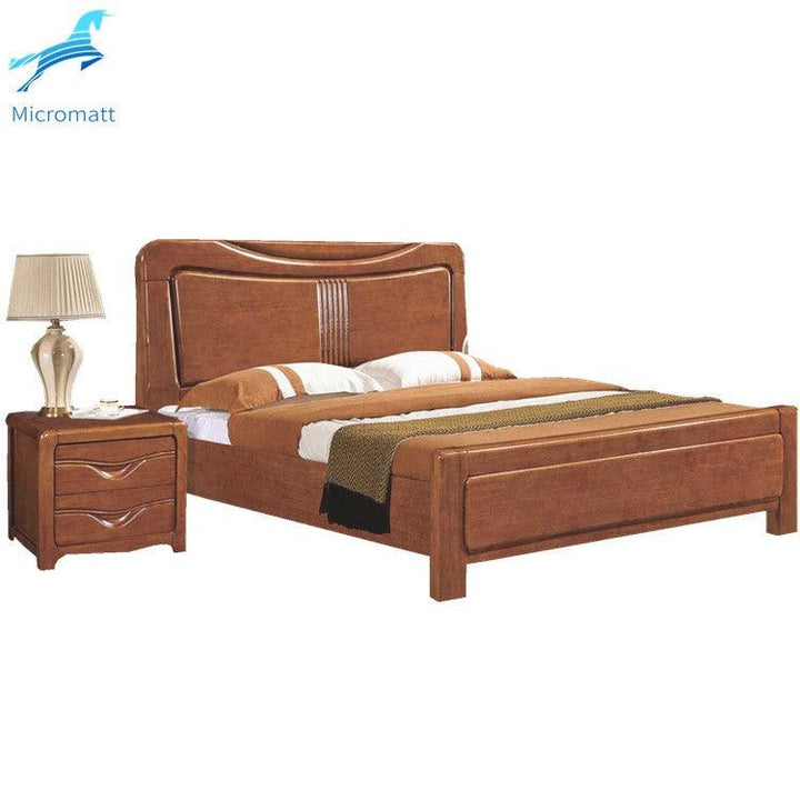 Wood Bedroom Set Furniture Frame Room Double Modern Queen Size Bed - Super Amazing Store