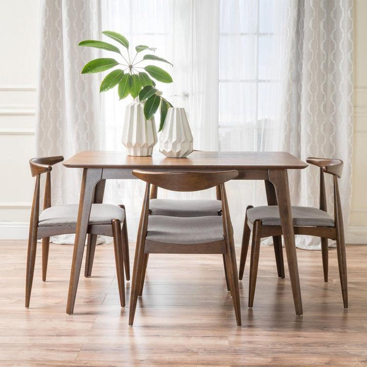 Modern 5 Piece wooden dining table set - Super Amazing Store