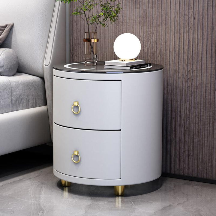 Luxury bedroom furniture smart Bedside Table Logo USB Wireless corner table Smart Multifunctional Nightstands - Super Amazing Store