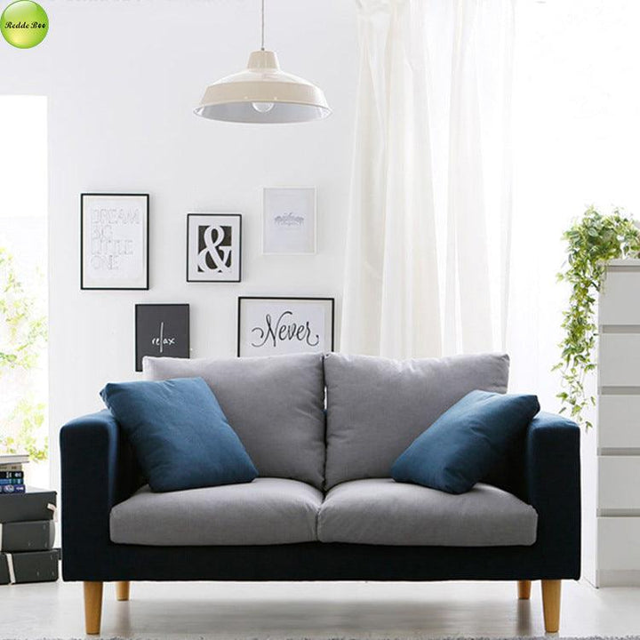 Jiangsu midcentury fabric couches design modern wooden sofa living room furniture 109 - Super Amazing Store