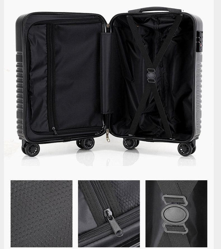 Luggage case suitcase female password box ultralight zipper mute wheel small suitcase customization foldable luggage pp luggage - Super Amazing Store