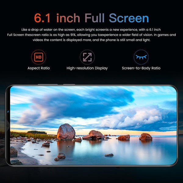 6.1 Inch S21+ Unlocked 12G Ram + 512G Rom Dual SIM 24+48MP 8 Core Android 10.0