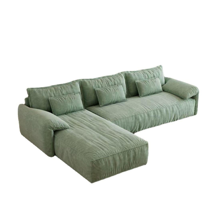 Italian-style modern contracted wabi-sabi small family cream doll cotton living room sofa furniture - Super Amazing Store