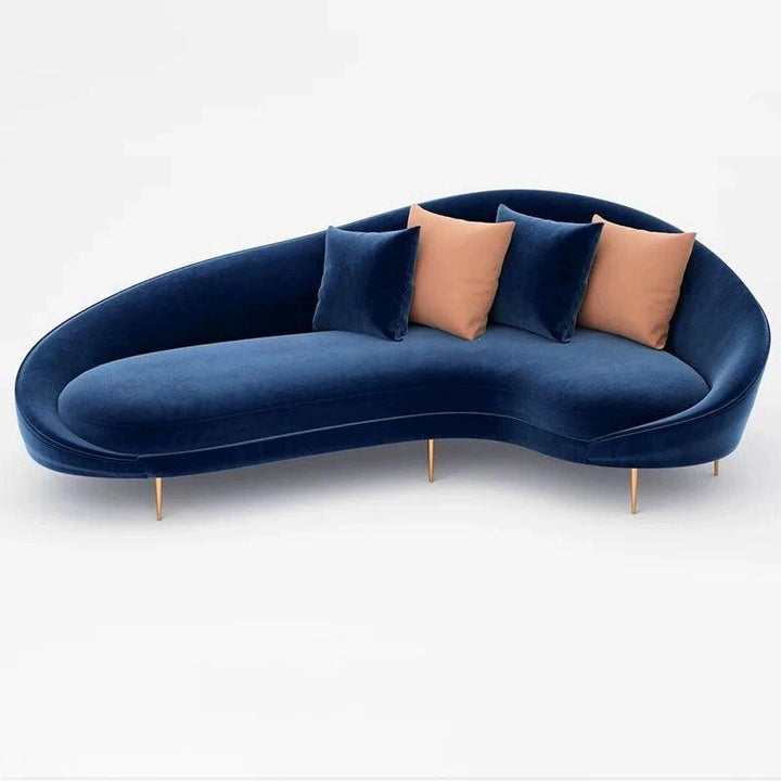 Nordic sofa chair leisure chair home decor living room sofas velvet fabric modern interior decoration negotiation chair - Super Amazing Store