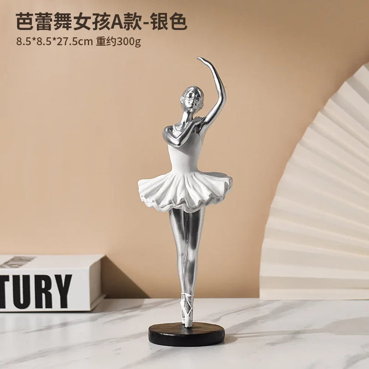 Abstract Creative Nordic ballet dancer Decoration Girl Art Living Room Princess Room Tabletop Home  decoration- super amazing store