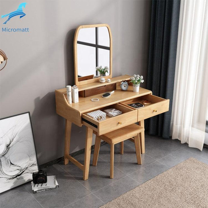 Creative Style Multi Functional Log Color Solid Wood Home Dresser - Super Amazing Store