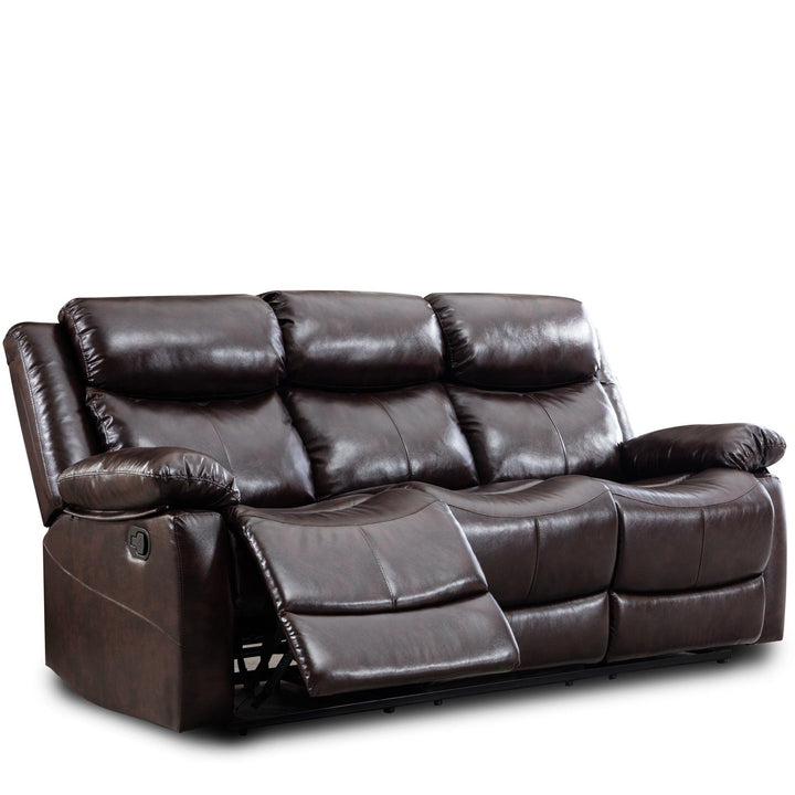 American Style Recliner Sofa Leather 3 Seat Sofas Living Room Accent Chairs - Super Amazing Store