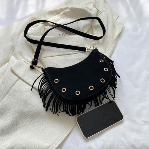 Fringe Detail Crossbody Bag Trendsi