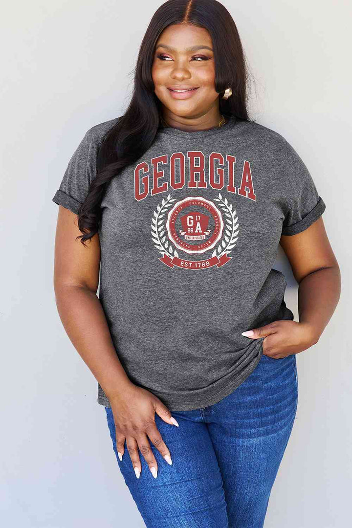 Simply Love Full Size GEORGIA Graphic T-Shirt Trendsi