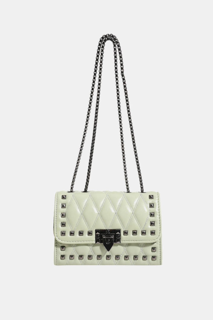 Studded PU Leather Crossbody Bag - Super Amazing Store