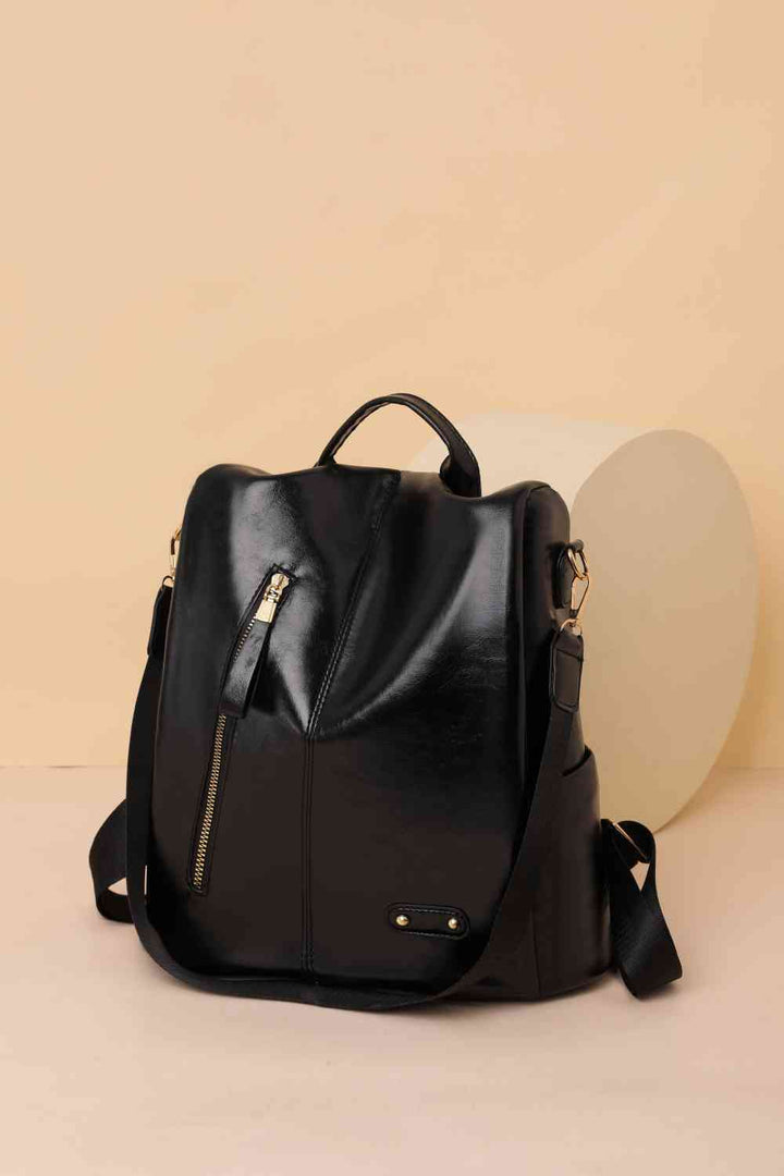 Zipper Pocket Backpack Trendsi