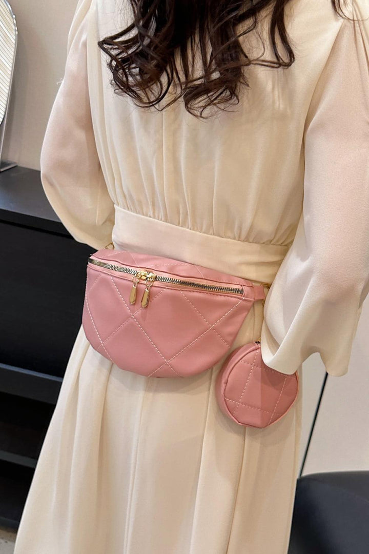 PU Leather Sling Bag with Small Purse - Super Amazing Store