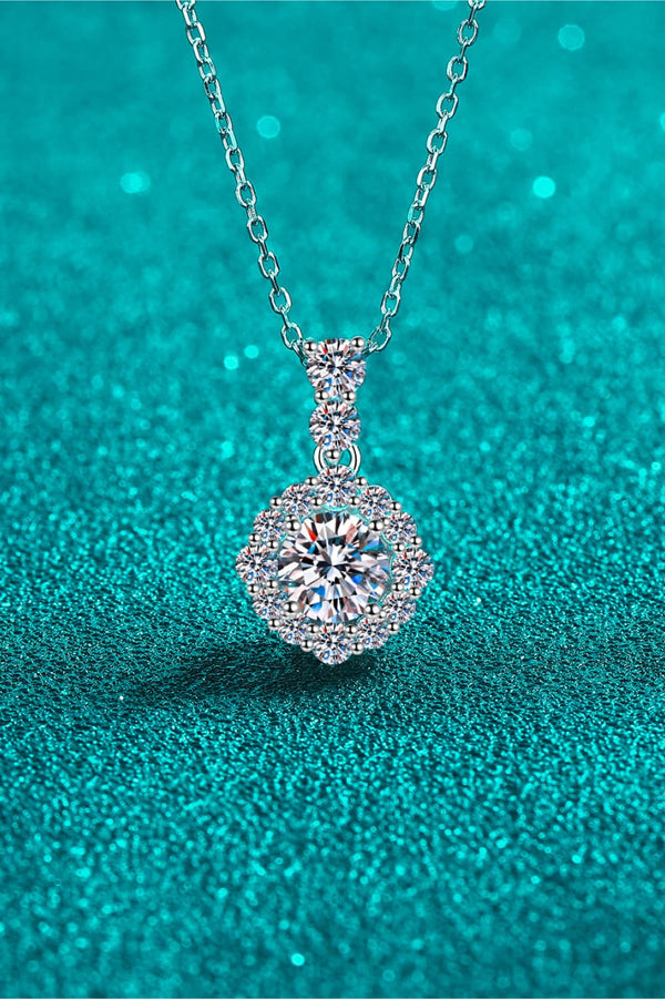 1 Carat Moissanite 925 Sterling Silver Necklace - Super Amazing Store