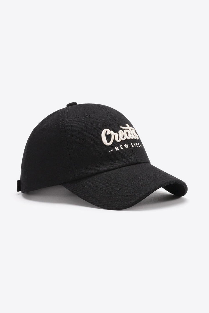 CREATE NEW LIFE Adjustable Cotton Baseball Cap - Super Amazing Store