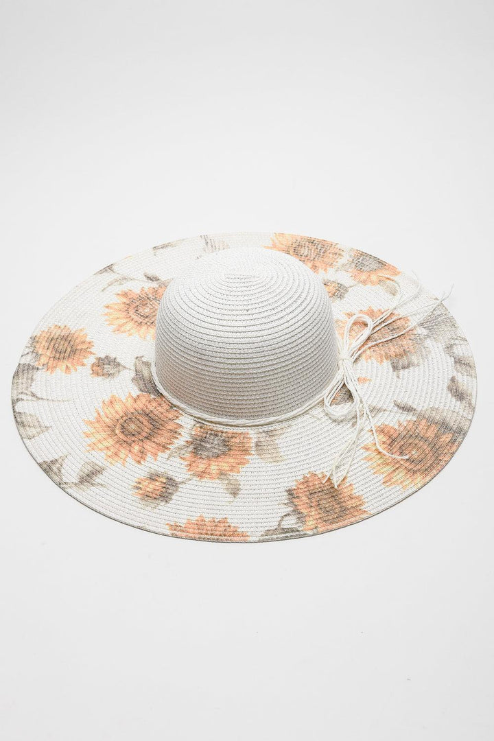 Justin Taylor Sunflower Bow Detail Sunhat - Super Amazing Store