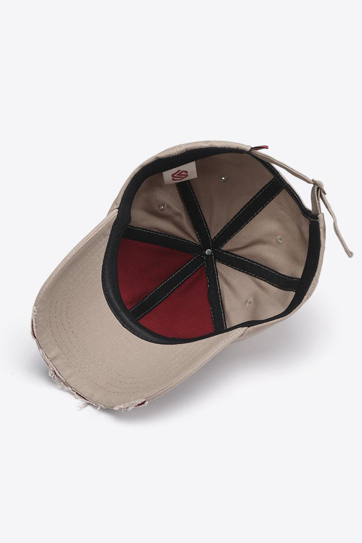 ATLANTIC Graphic Distressed Baseball Cap - Super Amazing Store