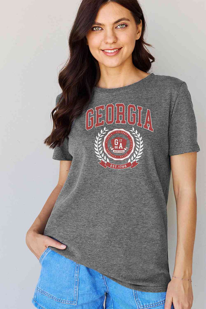 Simply Love Full Size GEORGIA Graphic T-Shirt Trendsi