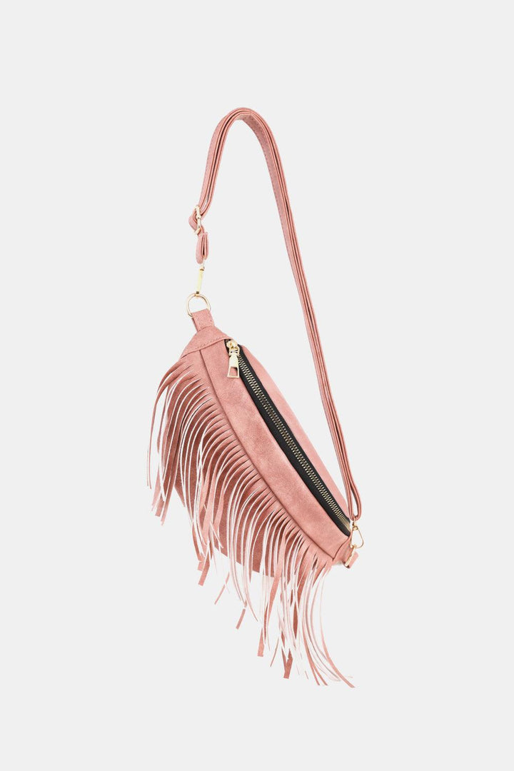 Fringed PU Leather Sling Bag - Super Amazing Store