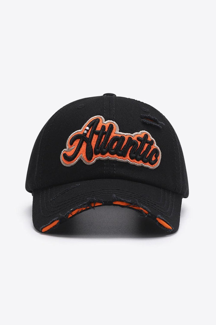 ATLANTIC Graphic Distressed Baseball Cap - Super Amazing Store