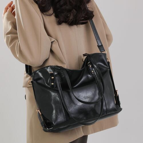 PU Leather Tote Bag Trendsi