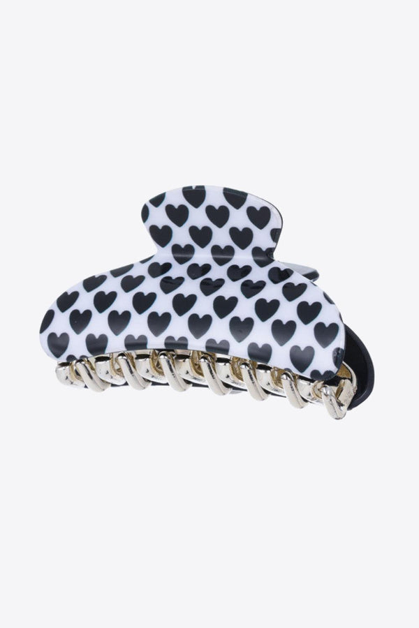 Heart Print Claw Clip - Super Amazing Store