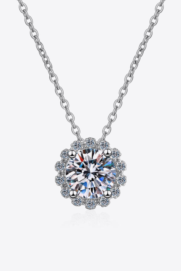 3 Carat Moissanite 925 Sterling Silver Necklace Trendsi