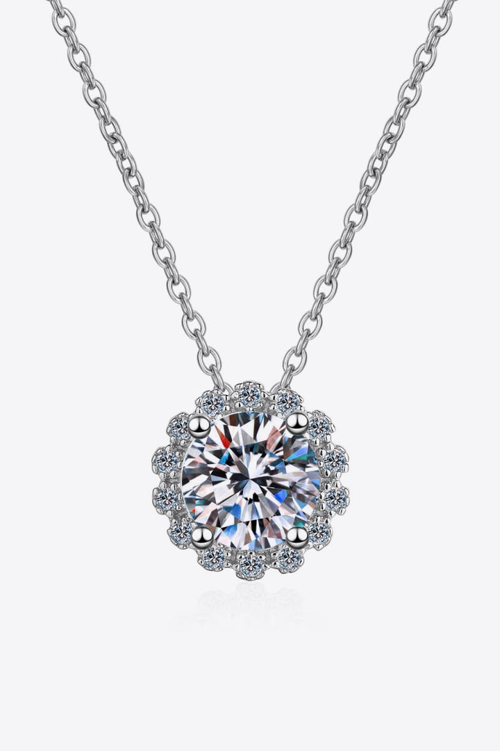 3 Carat Moissanite 925 Sterling Silver Necklace Trendsi