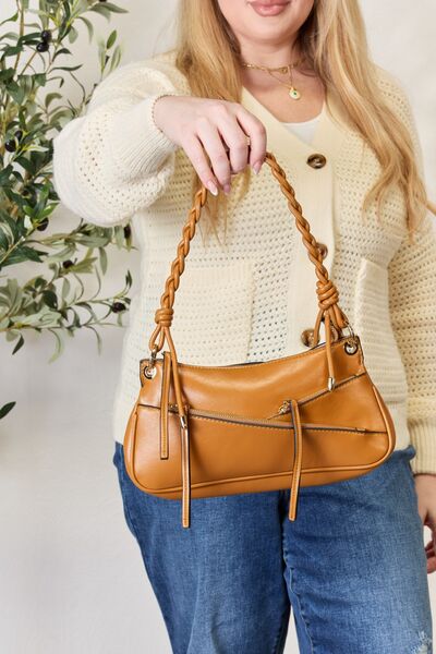 SHOMICO Braided Strap Shoulder Bag Trendsi