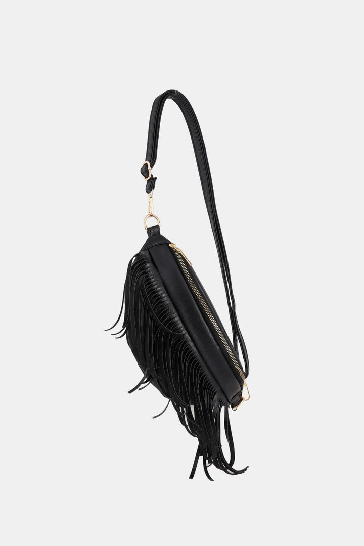 Fringed PU Leather Sling Bag - Super Amazing Store