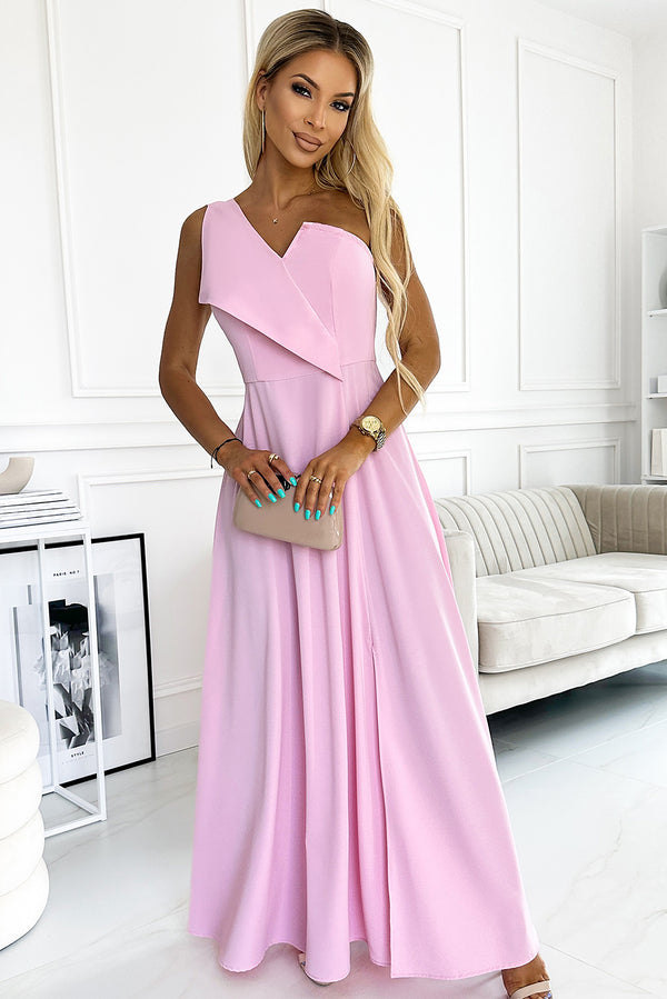 One-Shoulder Sleeveless Maxi Dress Trendsi